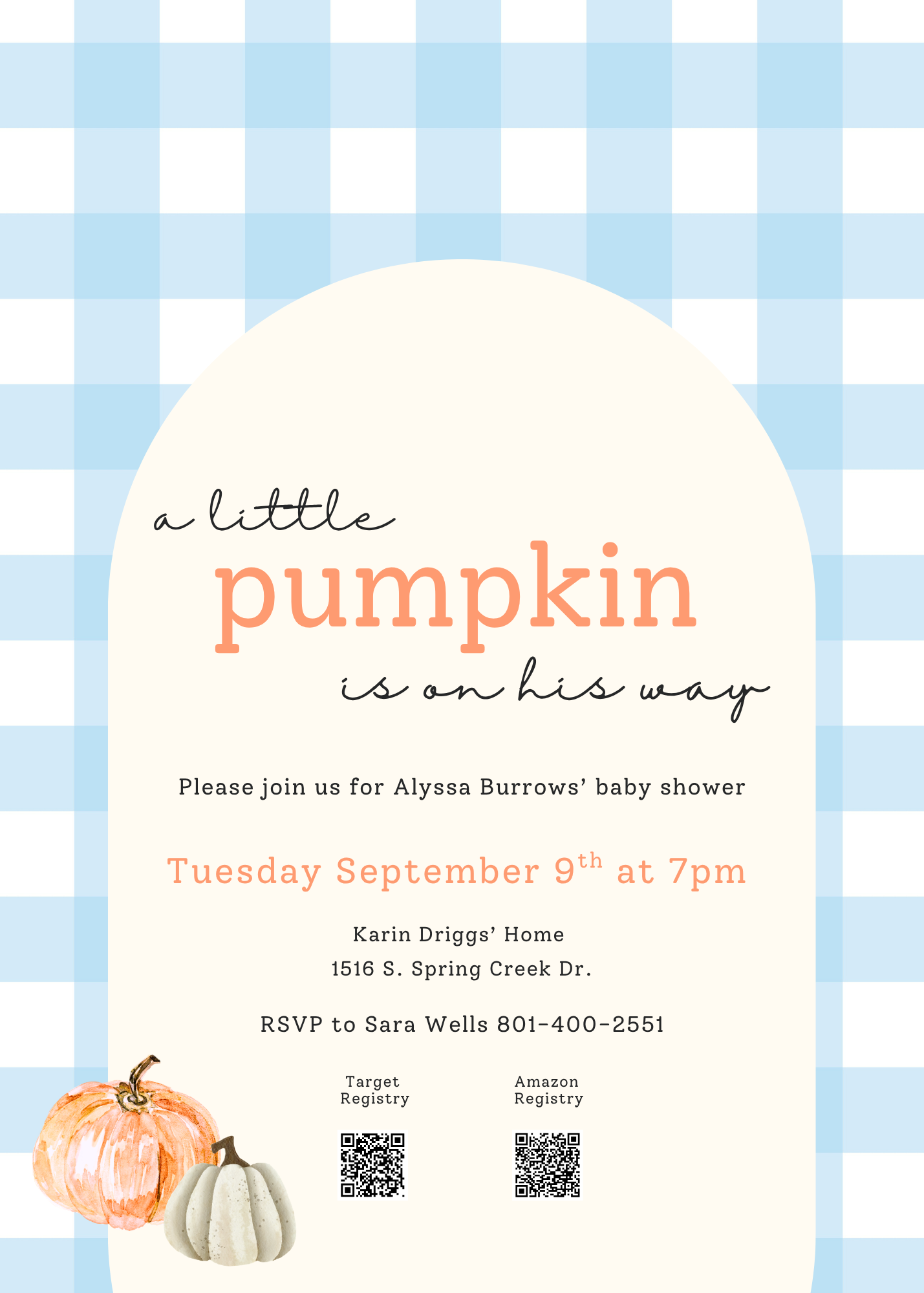 Baby shower invitation
